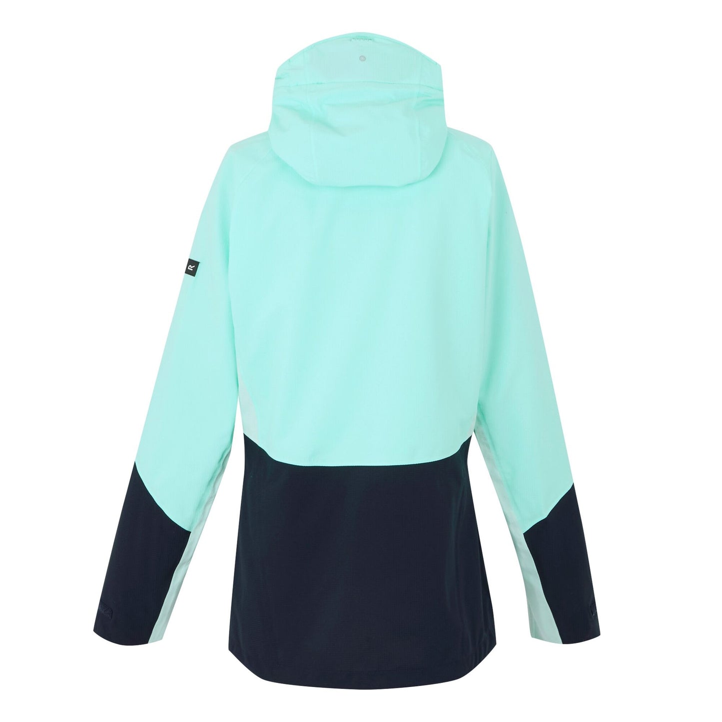 Aruba Blue-Navy-Icy Morn - Back - Regatta Womens-Ladies Raddick III Waterproof Jacket