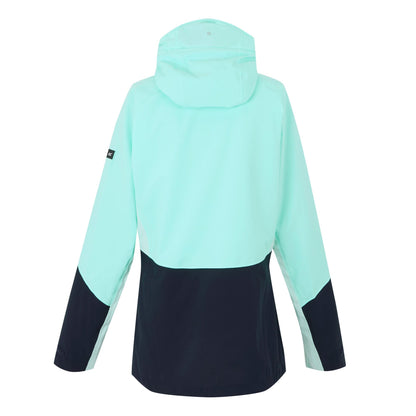 Aruba Blue-Navy-Icy Morn - Back - Regatta Womens-Ladies Raddick III Waterproof Jacket