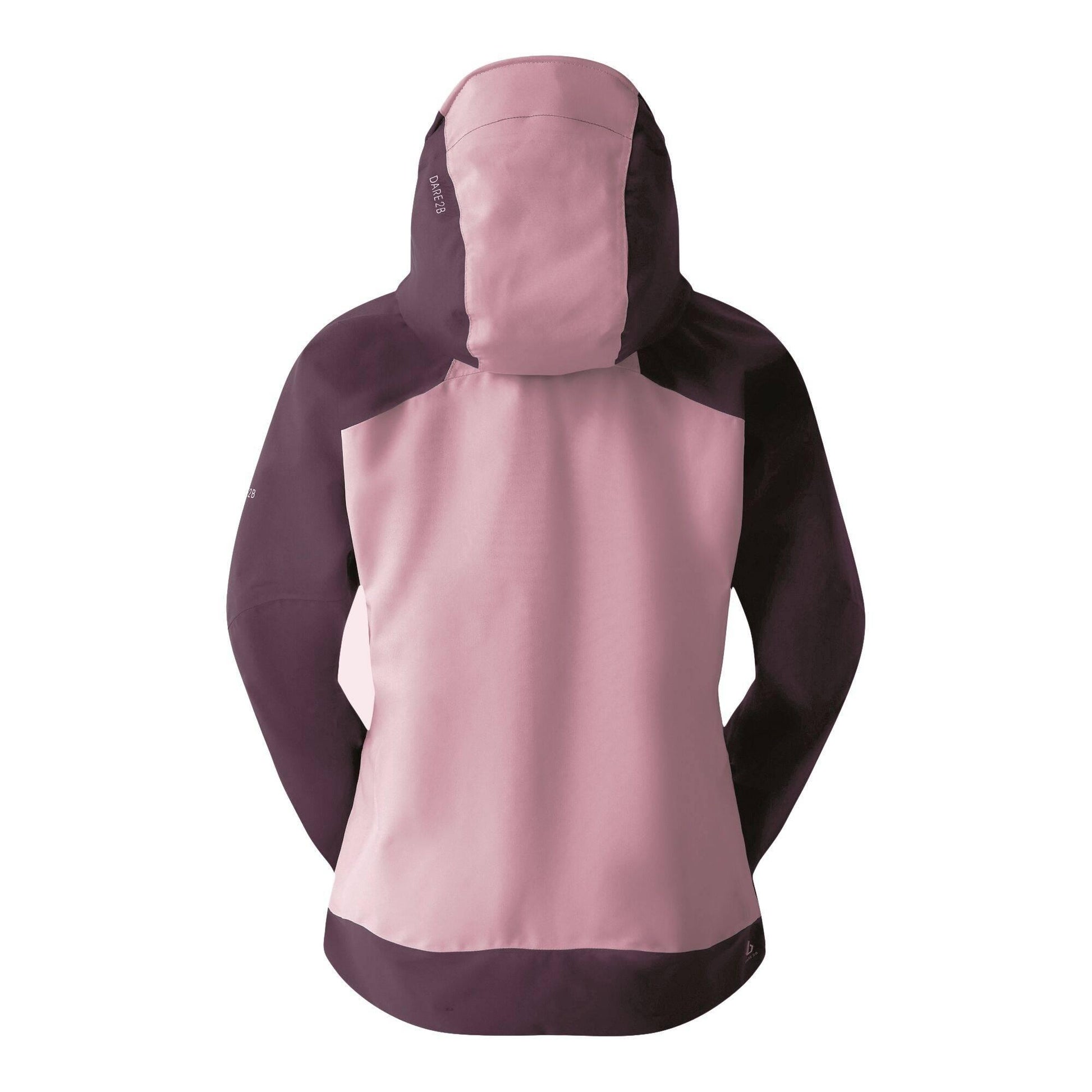 Deep Plum-Lilas - Back - Dare 2B Womens-Ladies Torrek II Colour Block Waterproof Jacket