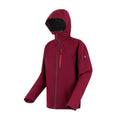 Dark Maroon-Black - Side - Regatta Mens Birchdale II Waterproof Jacket