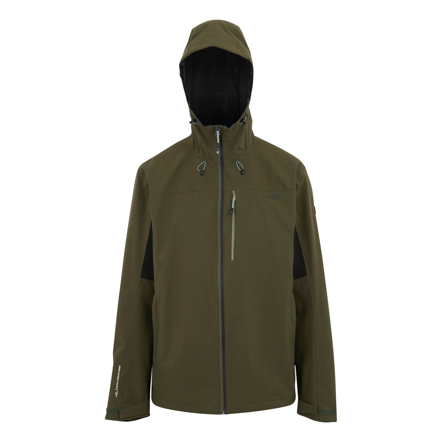 Olive Night-Black - Front - Regatta Mens Birchdale II Waterproof Jacket