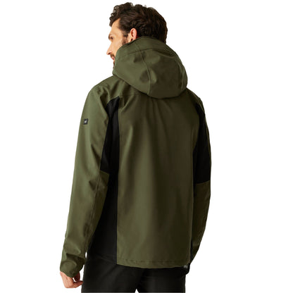 Olive Night-Black - Pack Shot - Regatta Mens Birchdale II Waterproof Jacket