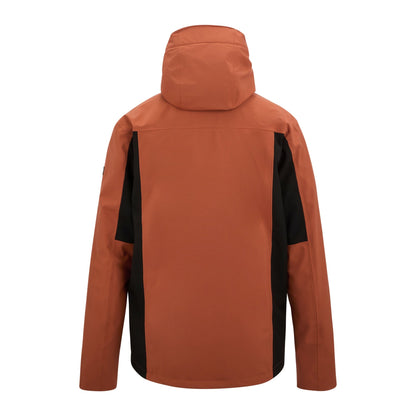 Brick-Black - Back - Regatta Mens Birchdale II Waterproof Jacket