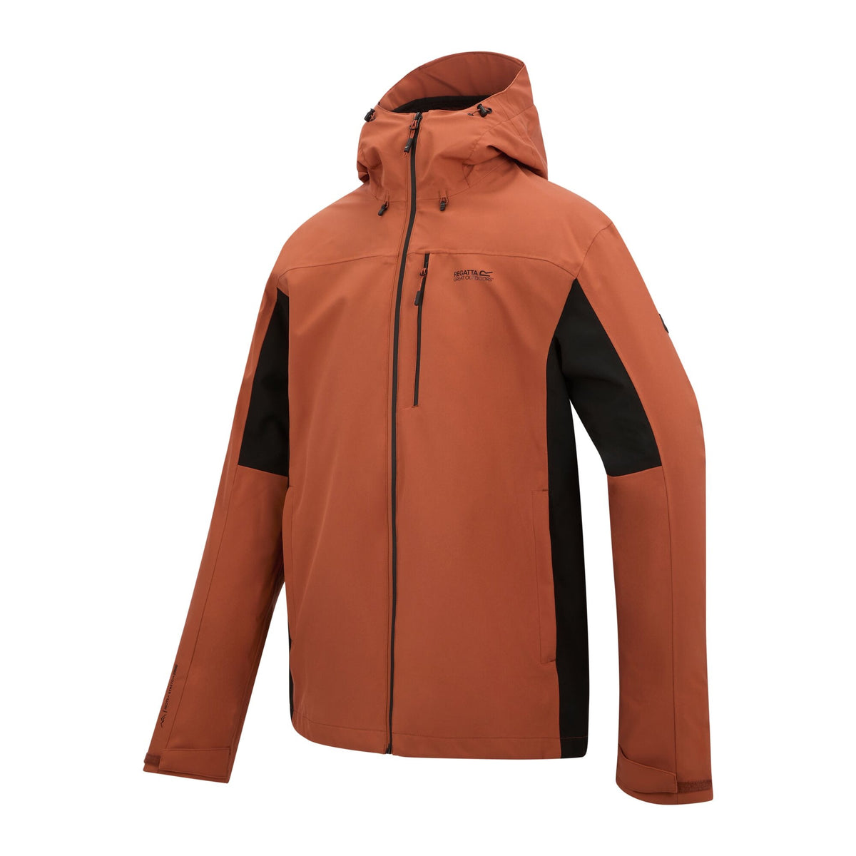 Brick-Black - Side - Regatta Mens Birchdale II Waterproof Jacket