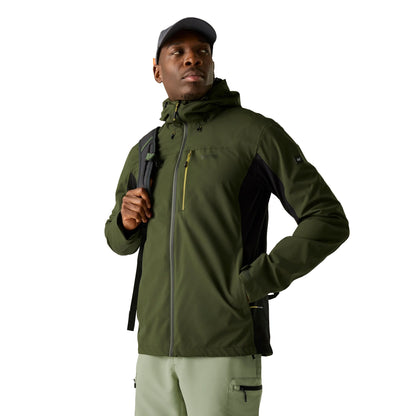 Dark Khaki-Black - Lifestyle - Regatta Mens Birchdale II Waterproof Jacket