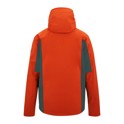 Rusty Orange-Dark Storm - Back - Regatta Mens Birchdale II Waterproof Jacket