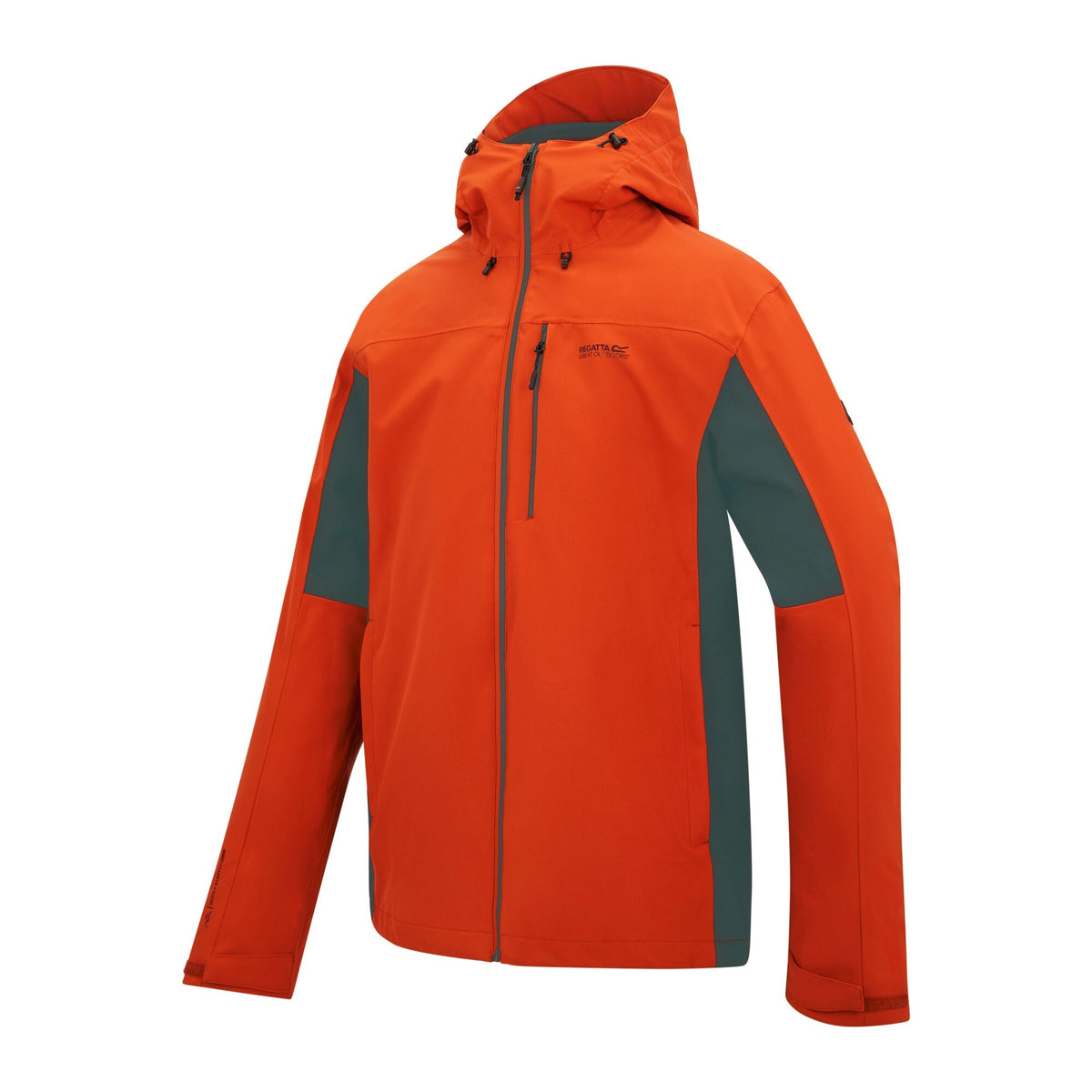 Rusty Orange-Dark Storm - Side - Regatta Mens Birchdale II Waterproof Jacket