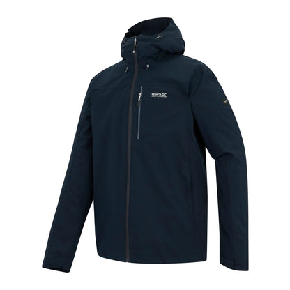 Navy - Side - Regatta Mens Birchdale II Waterproof Jacket