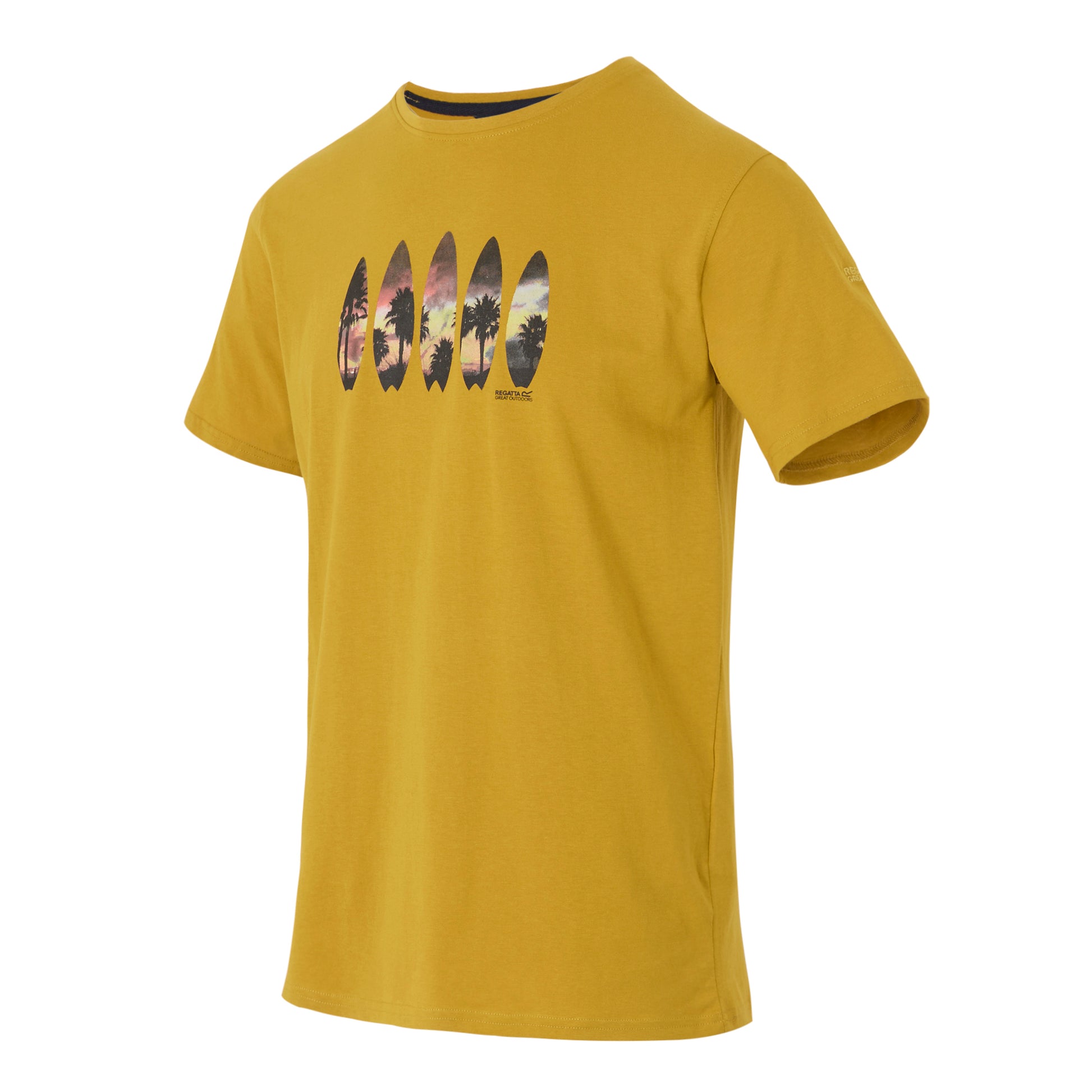Mustard - Side - Regatta Mens Cline IX Surfboard T-Shirt