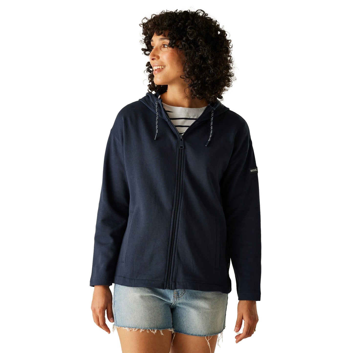 Navy - Lifestyle - Regatta Womens-Ladies Bayletta II Full Zip Hoodie