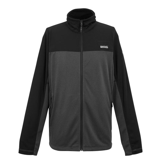 Ash-Black - Front - Regatta Mens Highton V Fleece Jacket