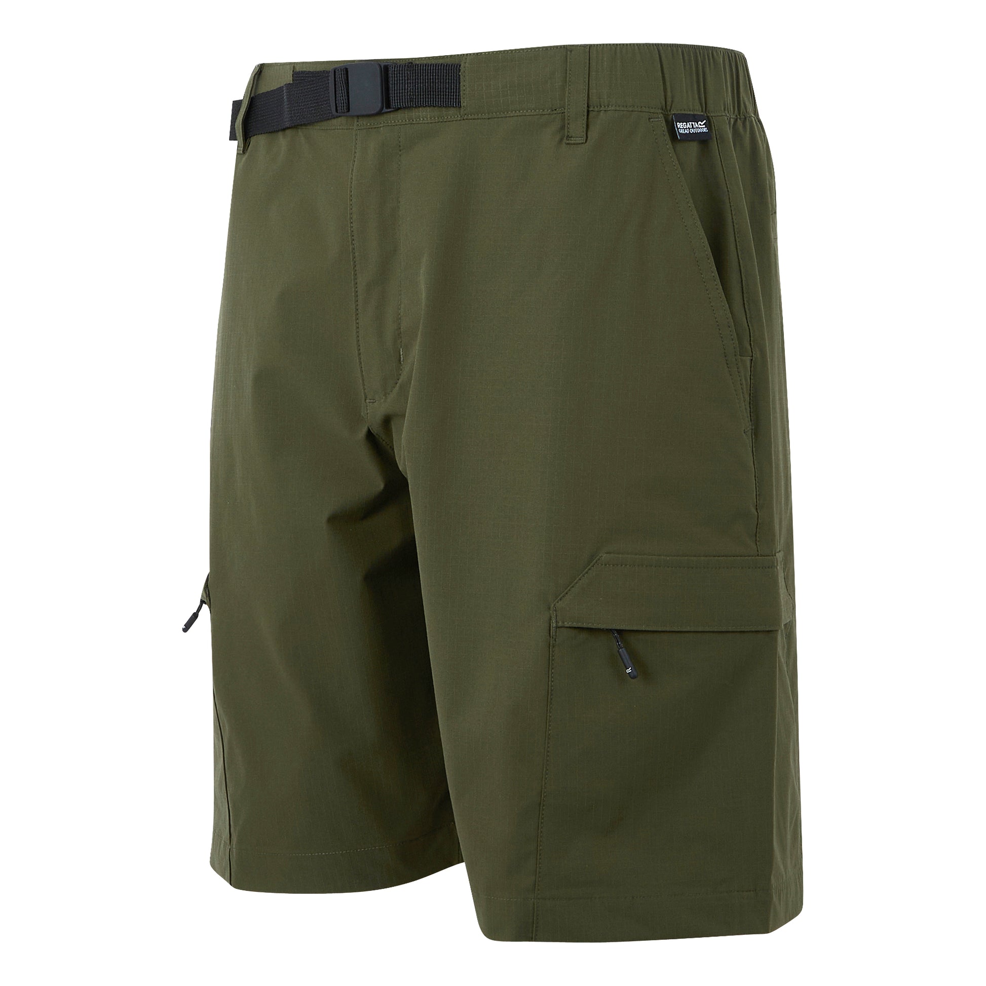 Dark Khaki - Side - Regatta Mens Mallen Shorts