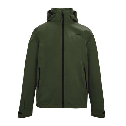 Dark Khaki - Front - Regatta Mens Oakhowe Waterproof Jacket