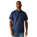 Navy - Lifestyle - Regatta Mens Mindano IX Triangle Short-Sleeved Shirt