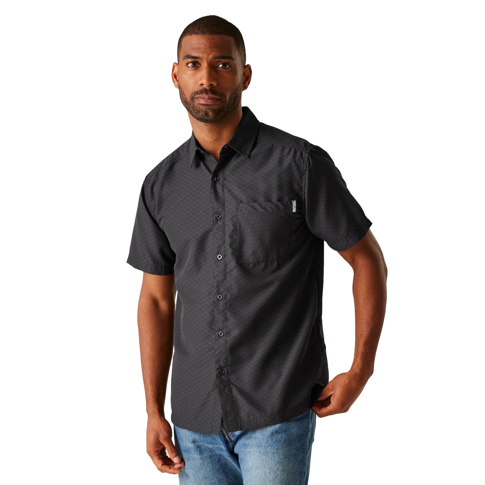 Ash - Lifestyle - Regatta Mens Mindano IX Triangle Short-Sleeved Shirt