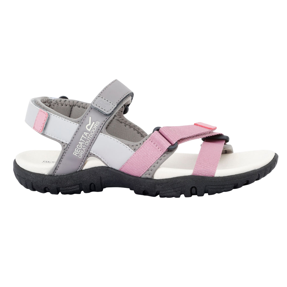 Grey-Lilas - Lifestyle - Regatta Womens-Ladies Santa Clara II Sandals