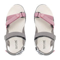 Grey-Lilas - Pack Shot - Regatta Womens-Ladies Santa Clara II Sandals