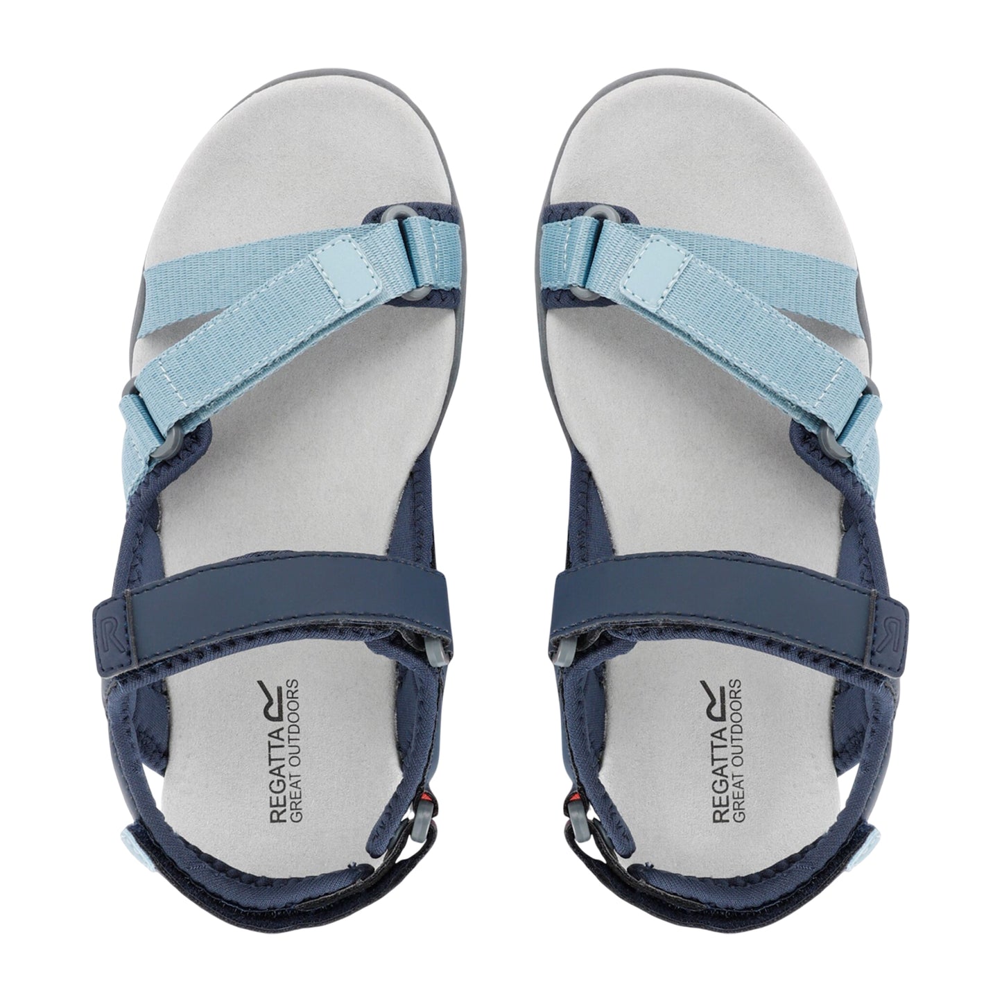 Navy-Stone Blue - Pack Shot - Regatta Womens-Ladies Santa Clara II Sandals