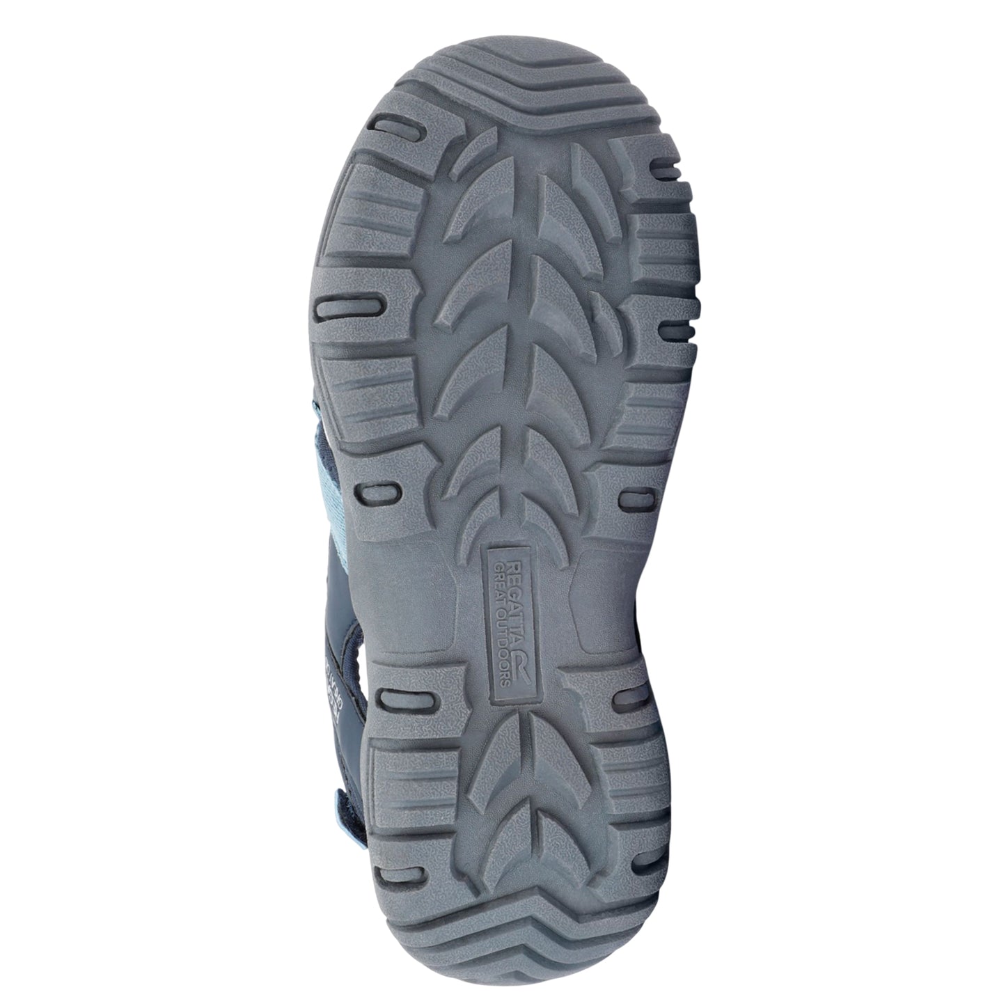 Navy-Stone Blue - Close up - Regatta Womens-Ladies Santa Clara II Sandals