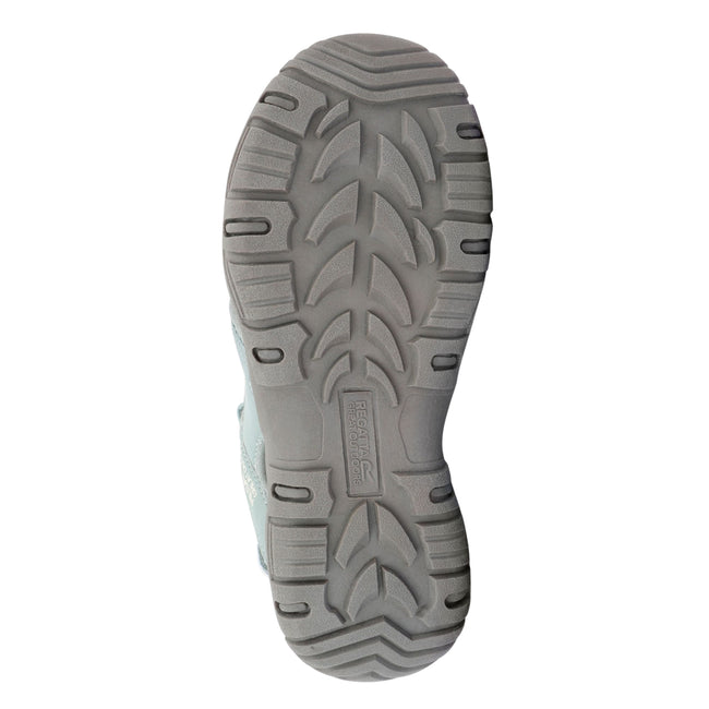 Glacier Green-Light Vanilla - Close up - Regatta Womens-Ladies Santa Clara II Sandals