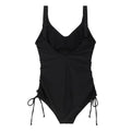Black - Back - Regatta Womens-Ladies Alinae Plain One Piece Swimsuit
