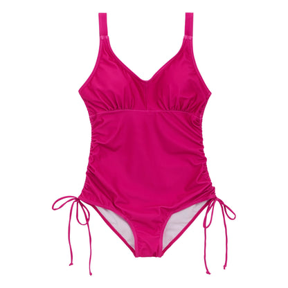 Pink Fusion - Front - Regatta Womens-Ladies Alinae Plain One Piece Swimsuit