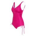 Pink Fusion - Side - Regatta Womens-Ladies Alinae Plain One Piece Swimsuit