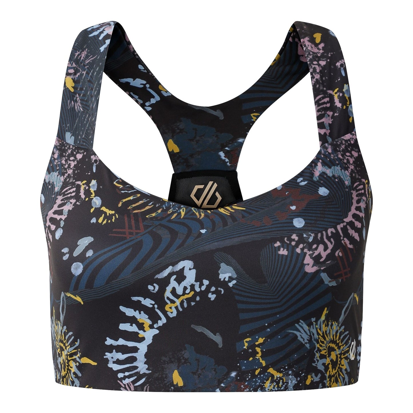 Black Print - Front - Dare 2B Womens-Ladies Swift III Sports Bra