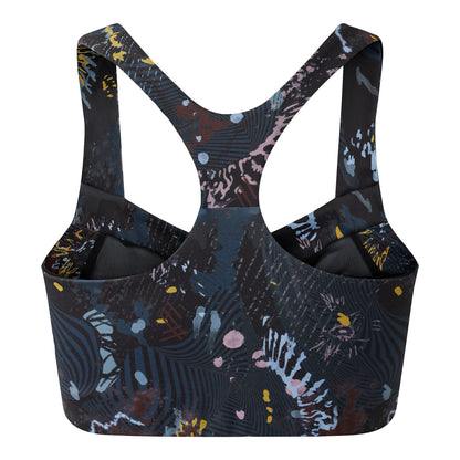 Black Print - Back - Dare 2B Womens-Ladies Swift III Sports Bra