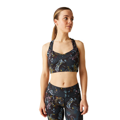 Black Print - Lifestyle - Dare 2B Womens-Ladies Swift III Sports Bra
