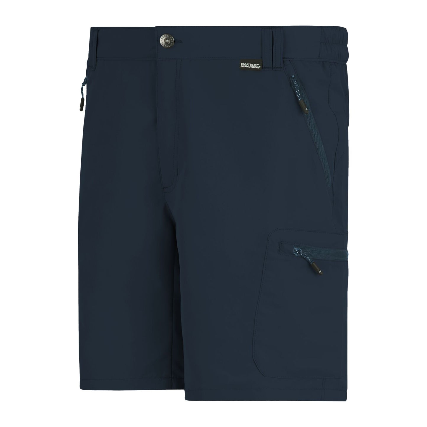 Navy - Side - Regatta Mens Leesville III Shorts