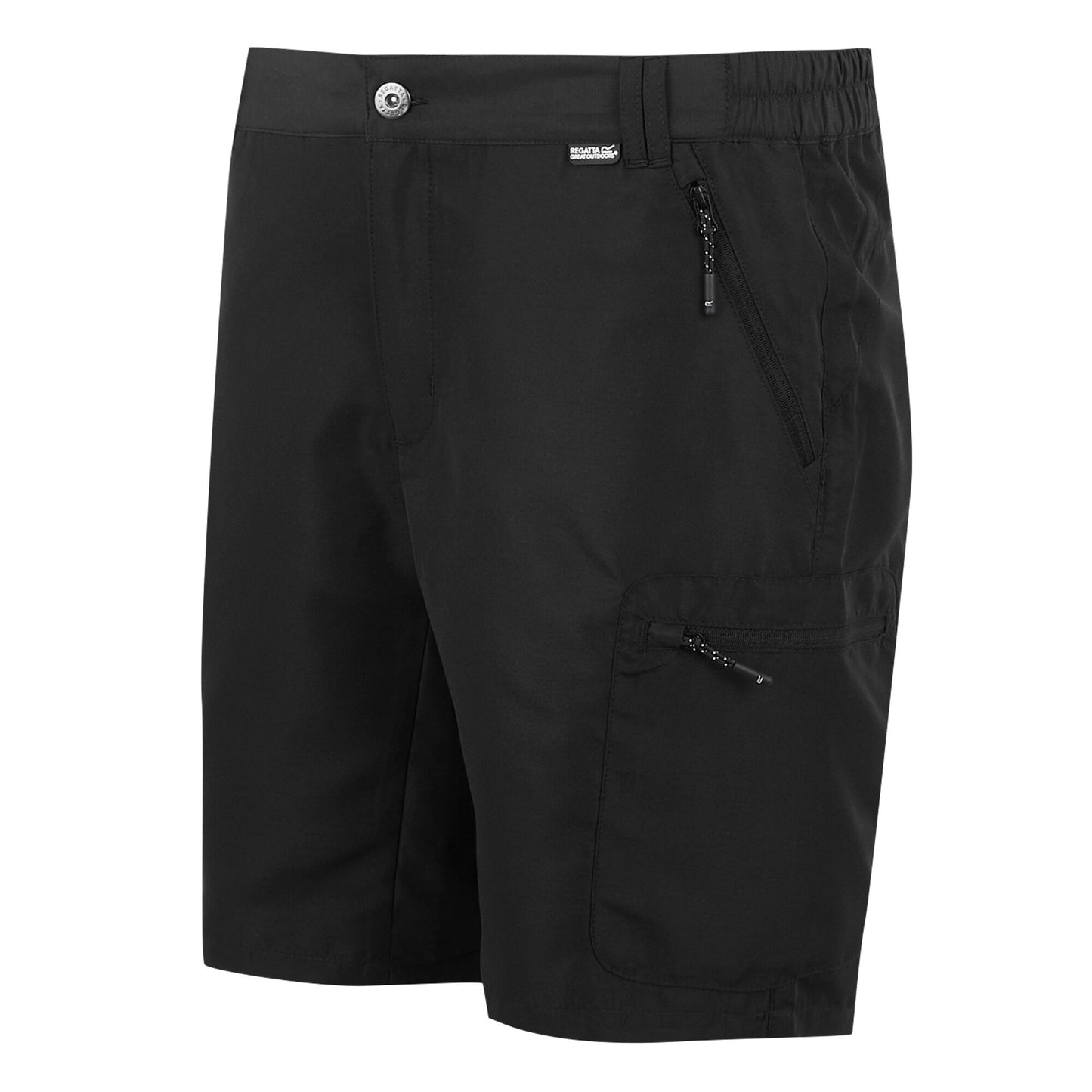 Black - Side - Regatta Mens Leesville III Shorts