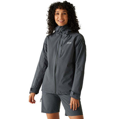Seal Grey - Front - Regatta Womens-Ladies Birchdale II Waterproof Jacket