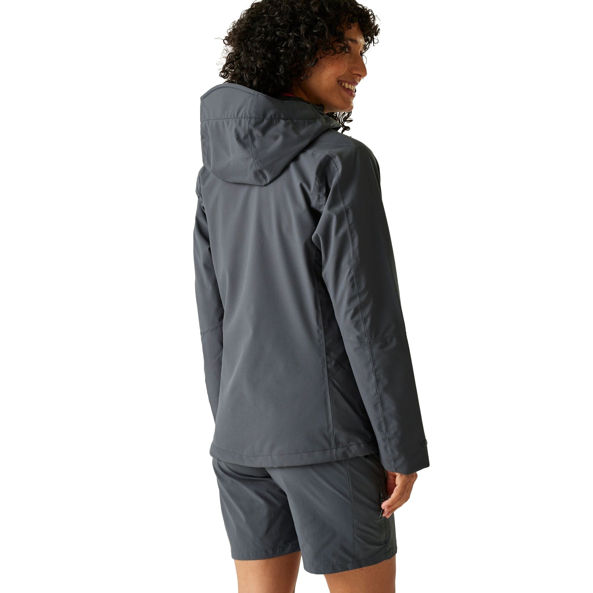 Seal Grey - Back - Regatta Womens-Ladies Birchdale II Waterproof Jacket