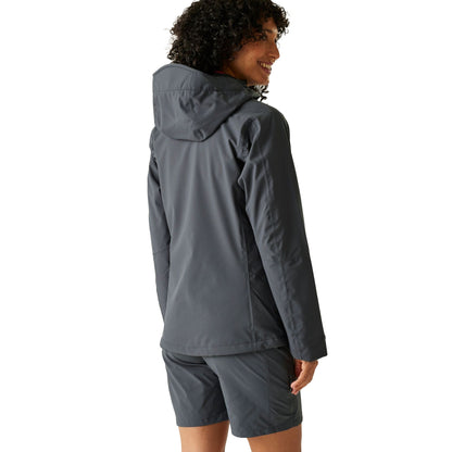 Seal Grey - Back - Regatta Womens-Ladies Birchdale II Waterproof Jacket