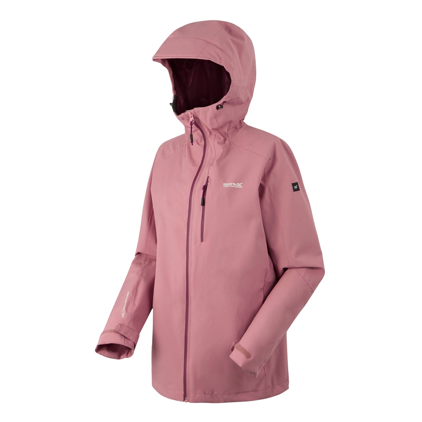 Dusty Rose - Side - Regatta Womens-Ladies Birchdale II Waterproof Jacket