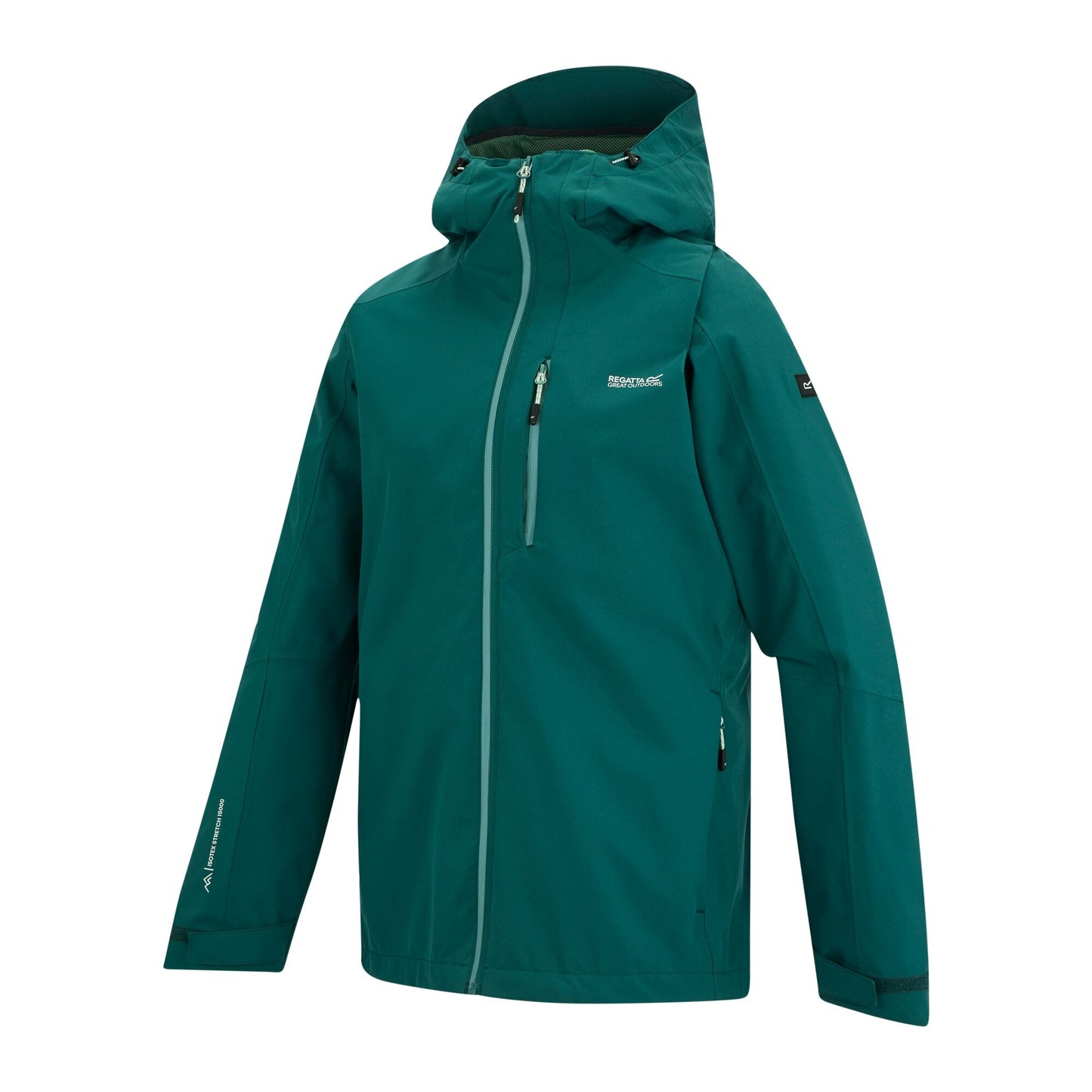 Mediterranean Green - Side - Regatta Womens-Ladies Birchdale II Waterproof Jacket