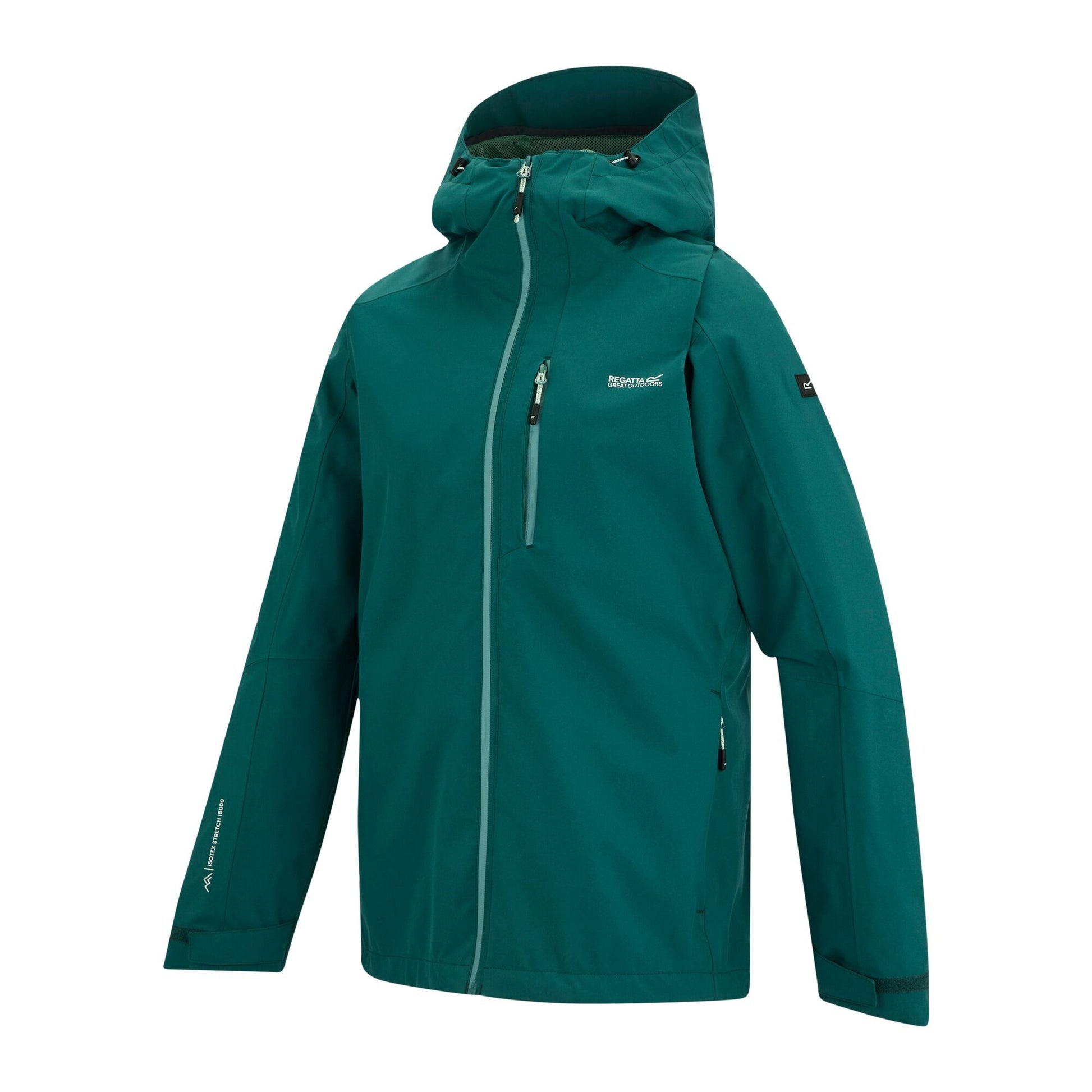 Mediterranean Green - Side - Regatta Womens-Ladies Birchdale II Waterproof Jacket