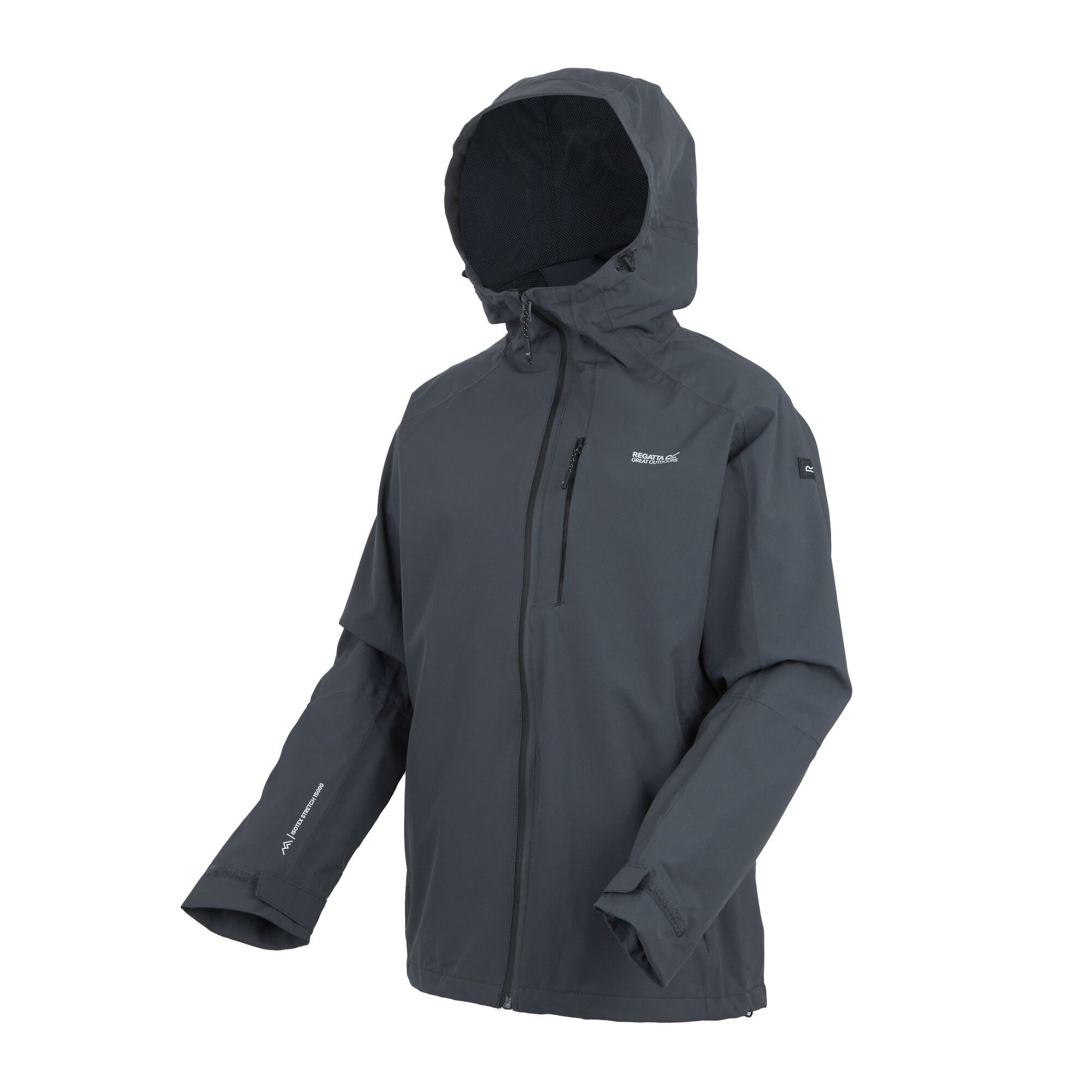 Seal Grey - Close up - Regatta Womens-Ladies Birchdale II Waterproof Jacket