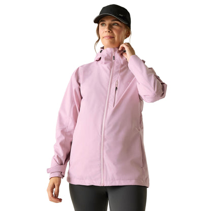 Powder Lilac - Pack Shot - Regatta Womens-Ladies Birchdale II Waterproof Jacket