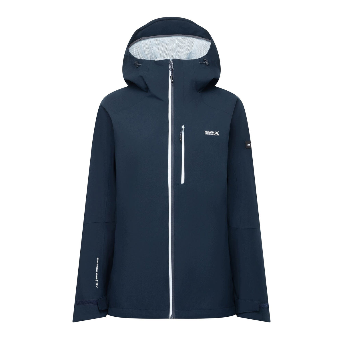 Navy-Skyway - Front - Regatta Womens-Ladies Birchdale II Waterproof Jacket