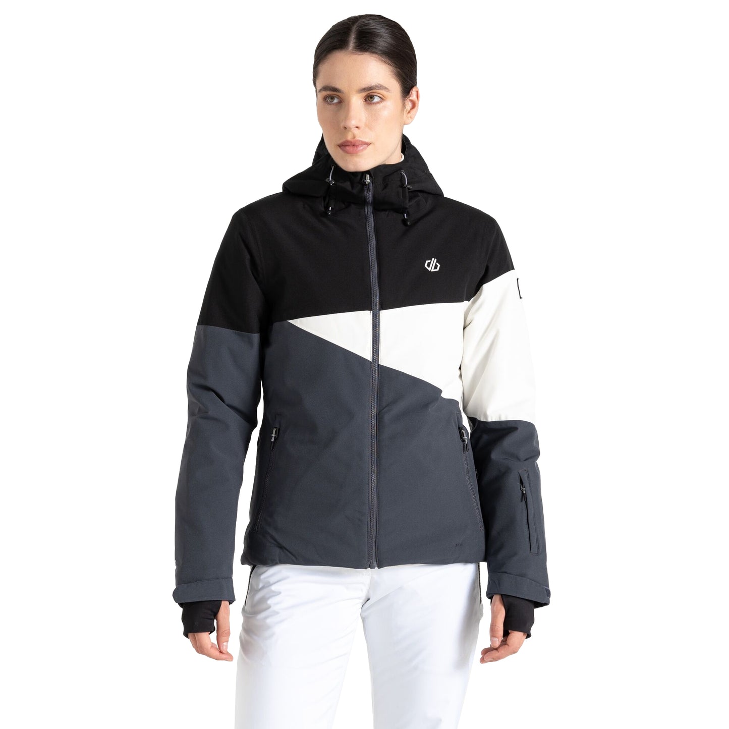Black-Ebony - Lifestyle - Dare 2B Womens-Ladies Ice III Ski Jacket