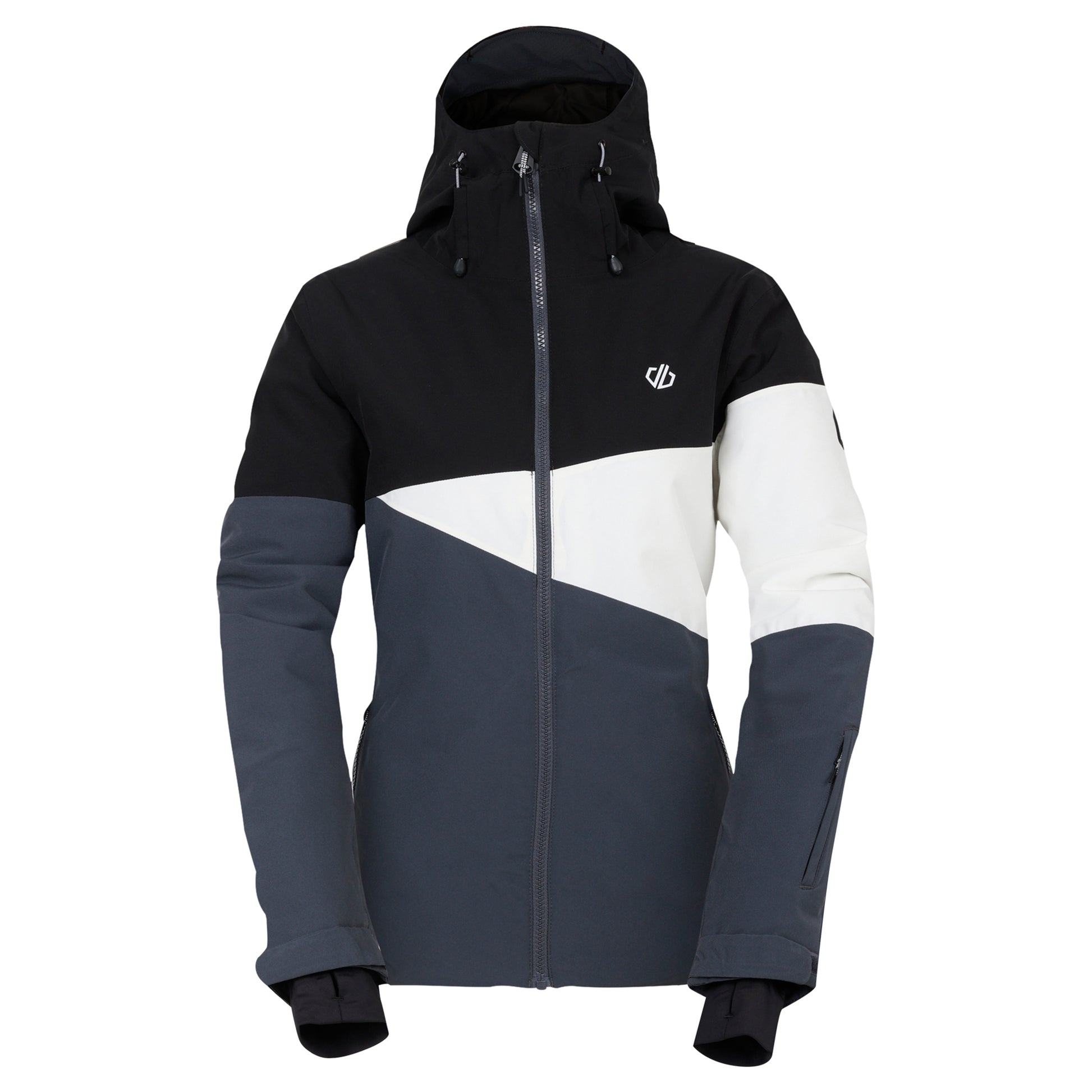 Black-Ebony - Front - Dare 2B Womens-Ladies Ice III Ski Jacket