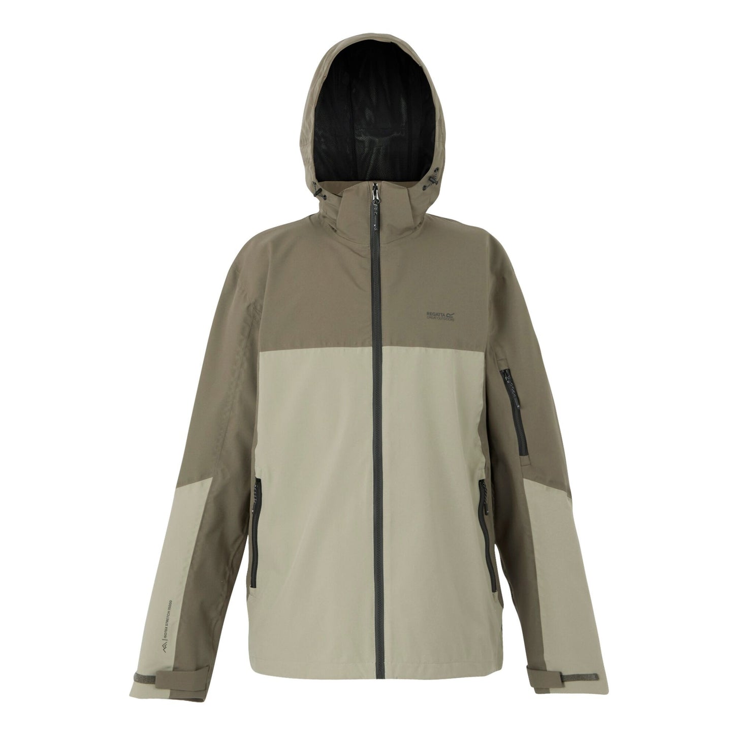 Golden Sand-Treetop - Front - Regatta Mens Bosfield III Waterproof Jacket