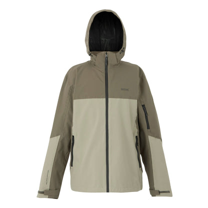 Golden Sand-Treetop - Front - Regatta Mens Bosfield III Waterproof Jacket