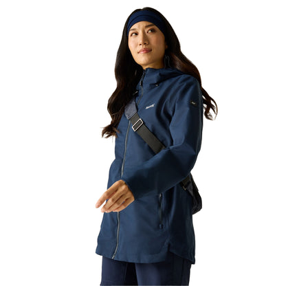 Navy - Lifestyle - Regatta Womens-Ladies Hamara IV Waterproof Jacket