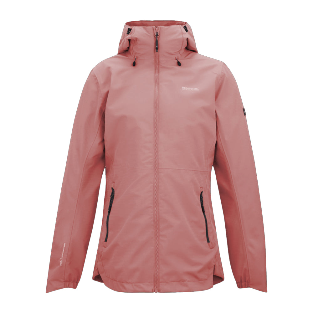 Peach Pink - Front - Regatta Womens-Ladies Hamara IV Waterproof Jacket