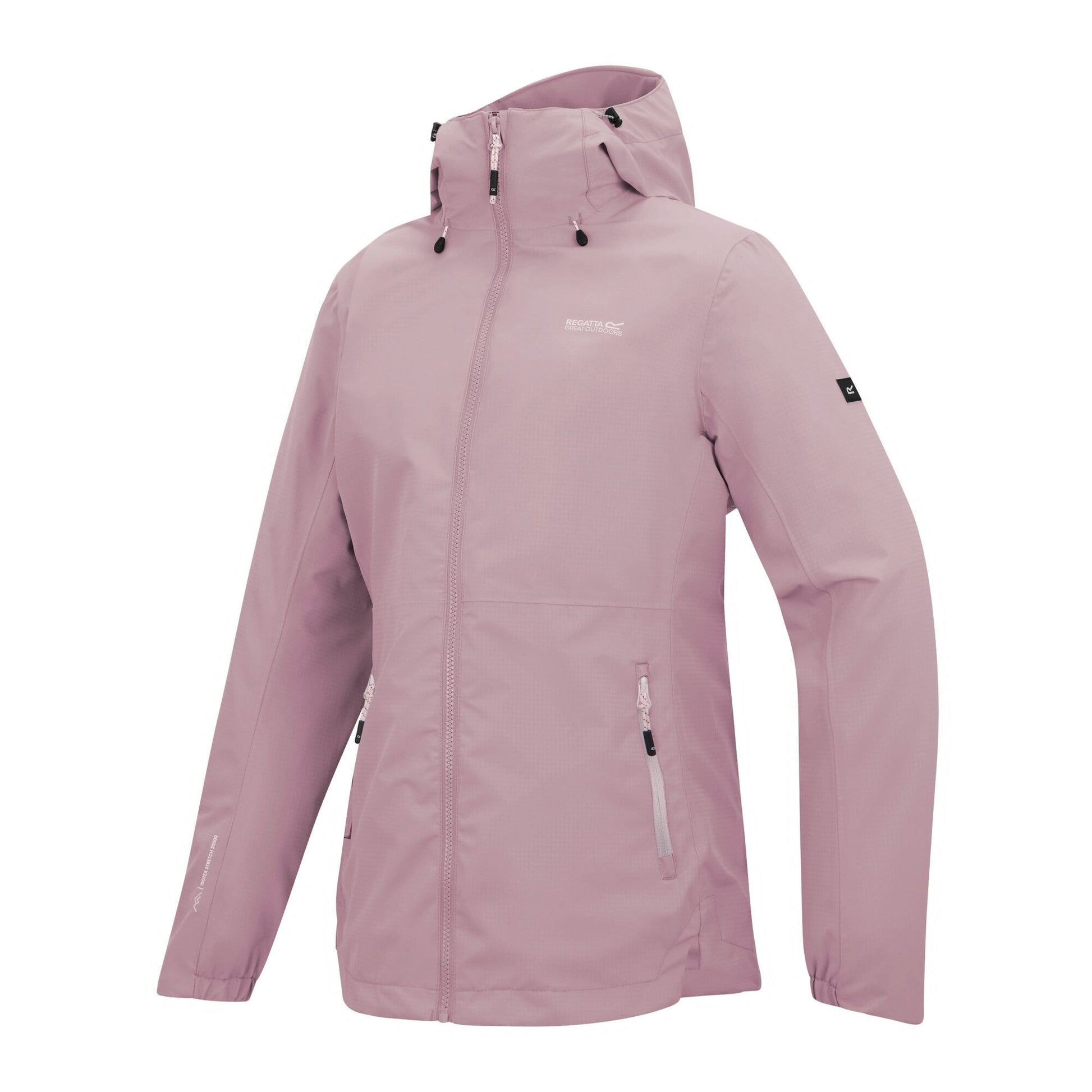 Powder Lilac - Side - Regatta Womens-Ladies Hamara IV Waterproof Jacket