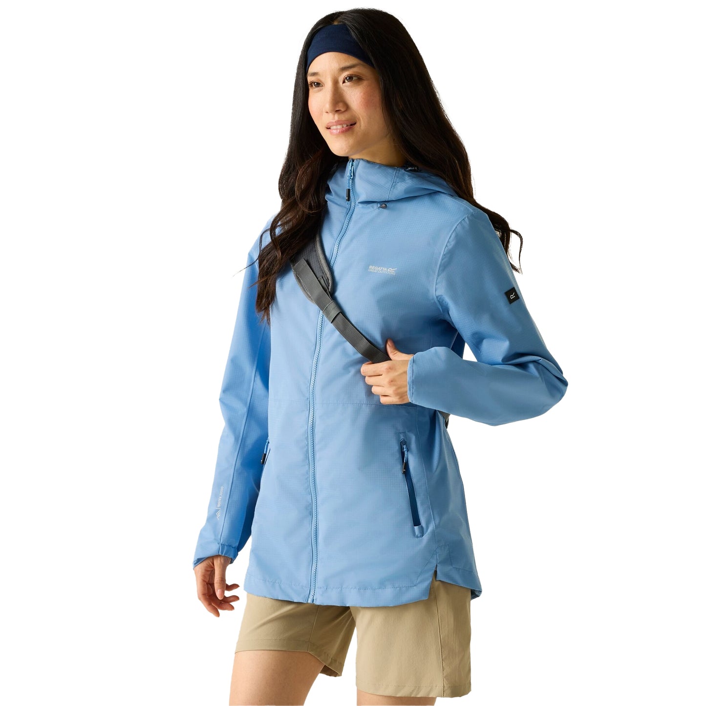 Washed Denim - Side - Regatta Womens-Ladies Hamara IV Waterproof Jacket
