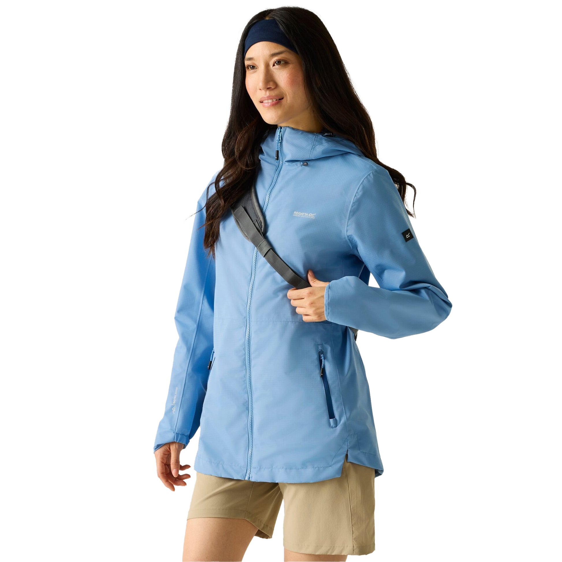Washed Denim - Side - Regatta Womens-Ladies Hamara IV Waterproof Jacket